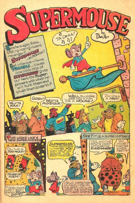 COO COO COMICS #21 (Jan1946) Pines ★ 6.0 FN! ★ Supermouse by Don 'Arr'!