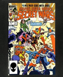Marvel Super-Heroes Secret Wars #5 X-Men!  Spider-Man!