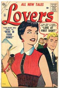 Lovers #83 1957- Atlas Romance Comic- Vince Colletta VG