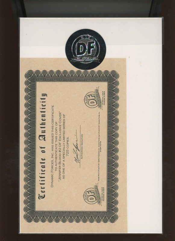 (2011) Jennifer Blood #2: DYNAMIC FORCES EXCLUSIVE COVER (LIMITED)! (9.2 OB)