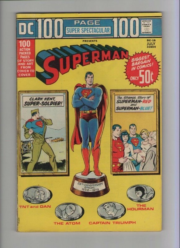 DC 100 Page Super Spectacular #18 - Superman Super-Soldier - 1973 (Grade 7.0) WH