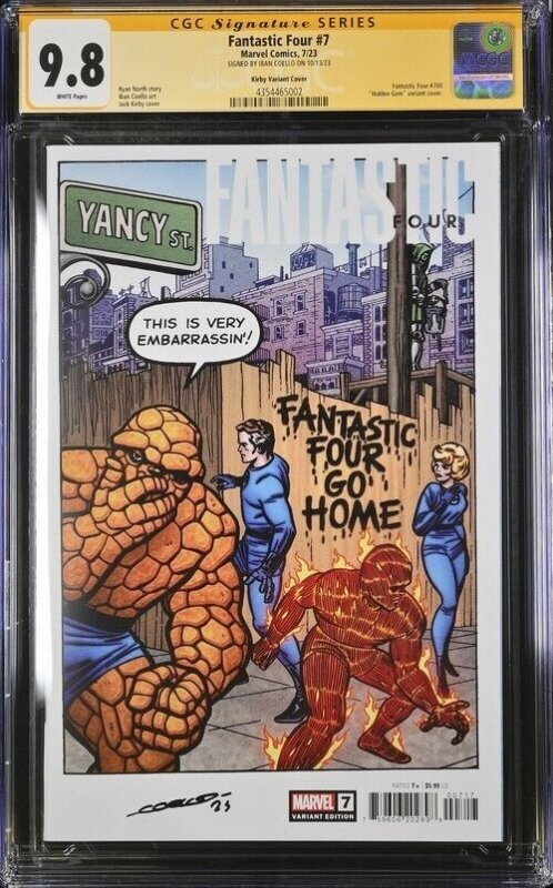 Fantastic Four (2023) # 7 (CGC 9.8 SS) Signed Iban Coello * Census = 1 * Variant