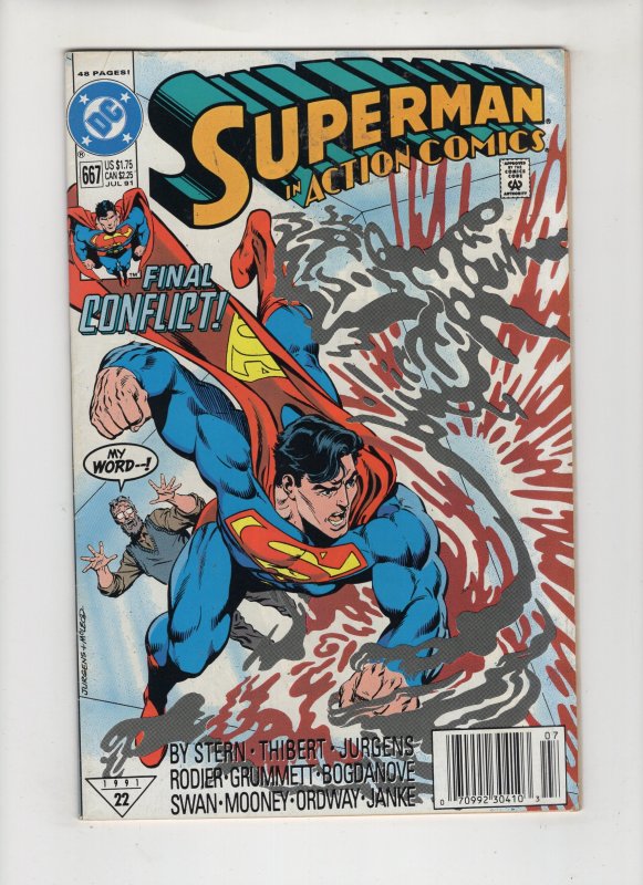 Action Comics #667 >>> $4.99 UNLIMITED SHIPPING!!!