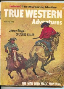 True Western Adventures 8/1960--Johnny Ringo Cultured Killer-Frank McCarthy c...