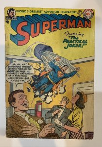 (1955) SUPERMAN #95 The Practical Joker! LAST PRE CODE ISSUE! Missing Ad Page