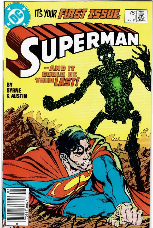 Superman #1 (1987) John Byrne Newsstand NM