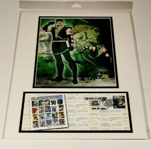 12×16 GREEN ARROW DC 2006 Comic Con Stamp Art USPS/SDCC 1st DAY Art