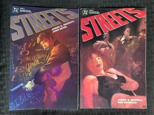 1993 STREETS #1-3 by James D Hudnall SC VF/VF+ 1st DC Comics LOT of 3