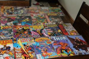 Medium Priority Mail Box Full of All Different Marvel Comics Bulk Mixed Condit. 