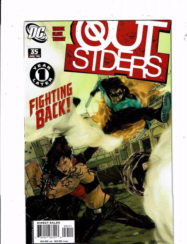 Lot Of 11 Outsiders DC Comic Books # 34 35 36 37 38 39 40 42 43 45 Annual 1 J244