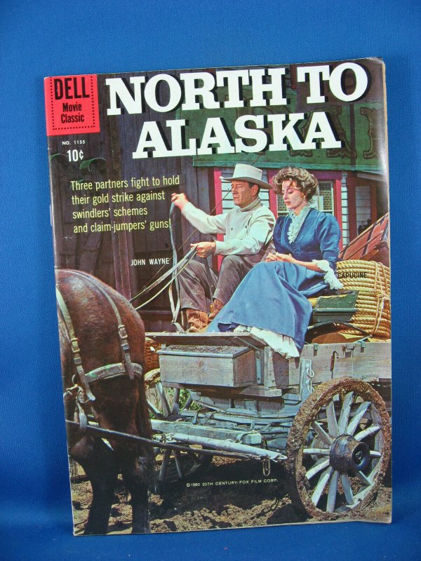 Four Color 1155 NORTH TO ALASKA Fine+ John Wayne Photo Cover 1960