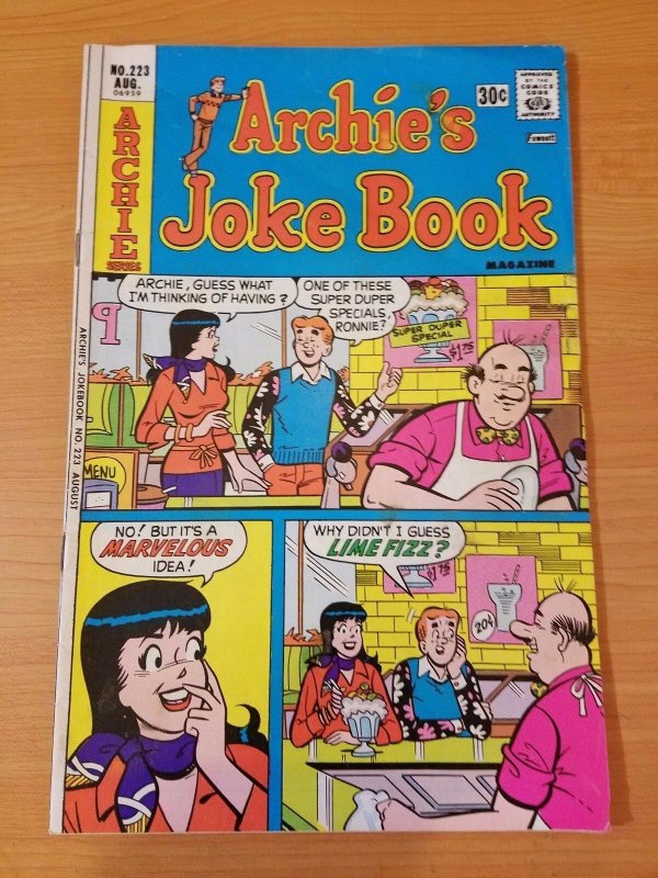 Archie's Joke Book #223 ~ FINE FN ~ 1976 Archie Comics