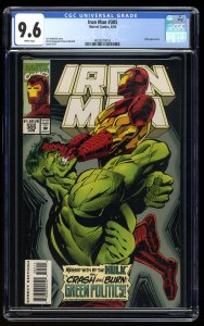 Iron Man #305 CGC NM+ 9.6 White Pages 1st HulkBuster Armor VS. Hulk!
