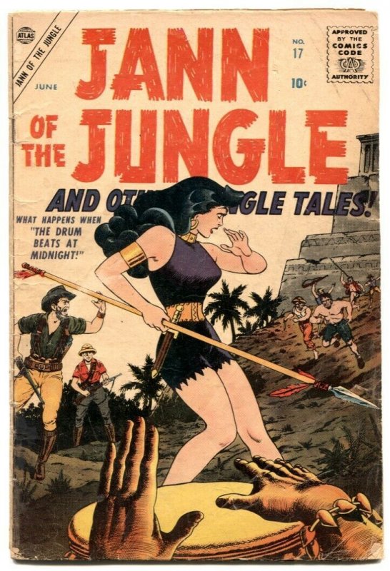 Jann of The Jungle  #17 1957-last issue- Atlas comics- VG