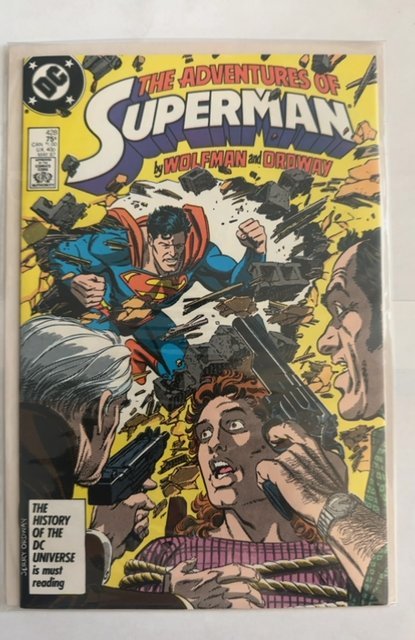 Adventures of Superman #428 1st App- Jose Delgado (Gangbuster), Bibbo Bibbowski