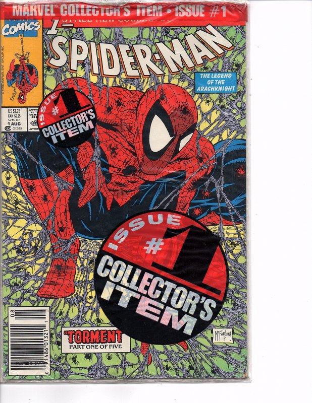 Marvel Comics Spider-Man #1 Todd McFarlane Story & Art Green Cover Bagged