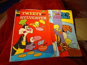 Tweety And Sylvester Comics 40 60 62 114 Gold Key Whitman Lot Run Set Cartoon...