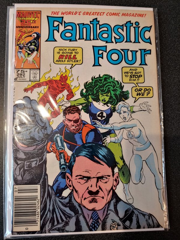 FANTASTIC FOUR#292 HITLER COVER 1986 MARVEL COMICS