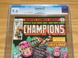 Champions #17 CGC 9.6 last issue - bill mantlo - john byrne - ghost rider 1978