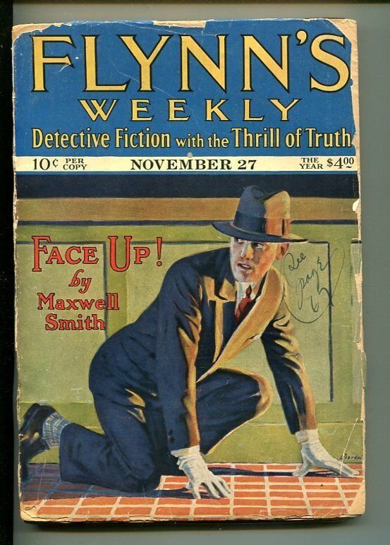 FLYNN'S WEEKLY DETECTIVE FICTION-NOV 27 1926-PULP-CRIME-MYSTERY-SMITH-good