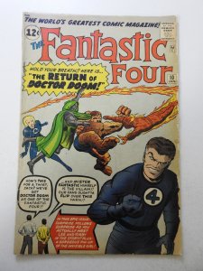 Fantastic Four #10 (1963) GD/VG Condition ink fc