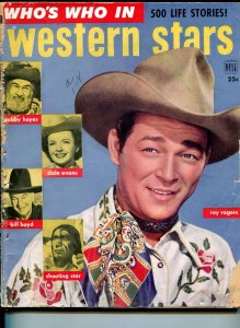 Who's Who in Western Stars #1 1952-Dell-Roy Rogers-1st issue-Dale Evans-P/FR