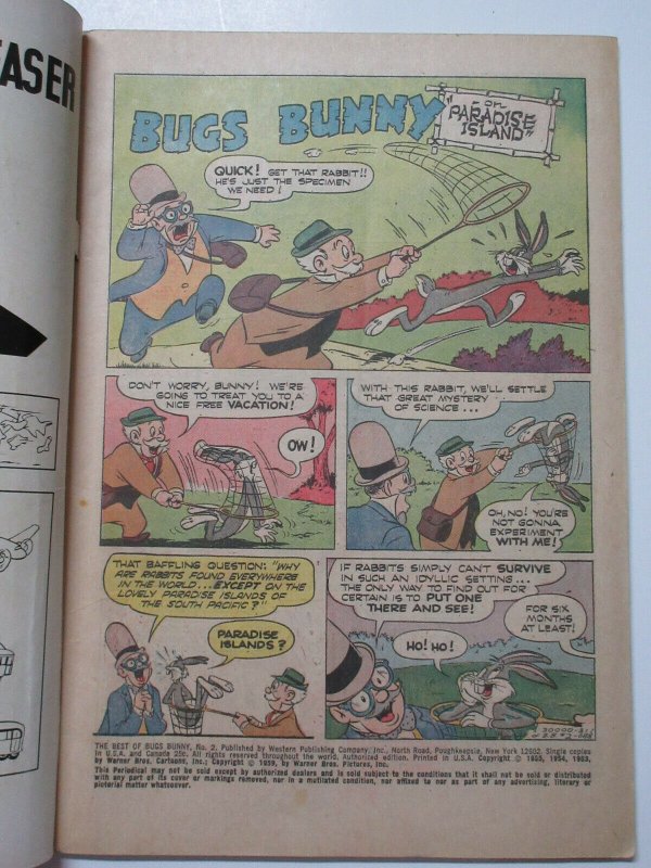 Best of Bugs Bunny (Gold Key October 1968) #2 Accidental Outlaw Fish Men VG