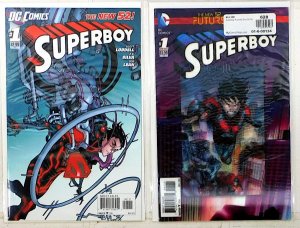 Superboy Lot of 2 #1, Futures New 52 1 (2011) DC Comics 1st Print Comic Books