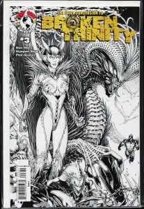 Broken Trinity #3 Sketch Cover (2008) Witchblade