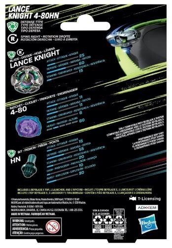 Beyblade X Lance Knight Defense 4-80HN Starter Pack by Hasbro