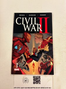 Civil War II #1 NM Marvel Comic Books Captain Marvel Iron Man Inhumans 12 HH78