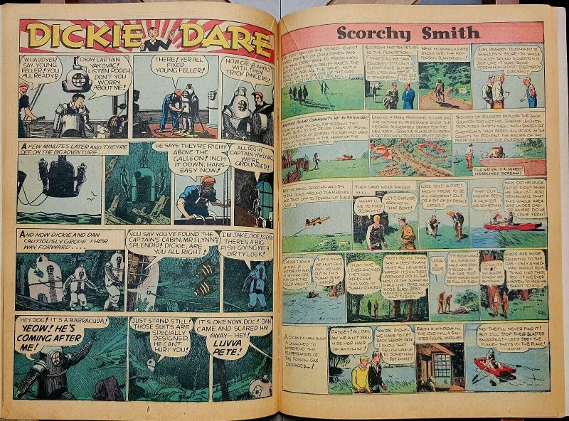 Scarce DICKIE DARE #3 VG/FN (Eastern 1942) SCORCHY SMITH | PRE-CODE Golden Age