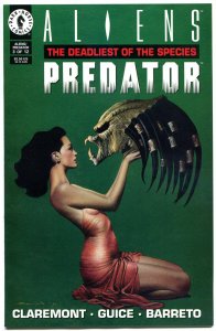 ALIENS vs PREDATOR : DEADLIEST of. the Species #3, NM+, Horror, John Bolton