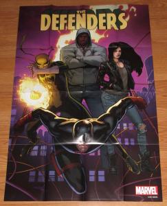 Defenders Folded Promo Poster Daredevil Iron Fist Luke Cage 2017 (24 x 36) New