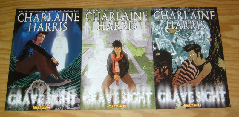 Charlaine Harris' Grave Sight #1-3 VF/NM complete series - by true blood creator 