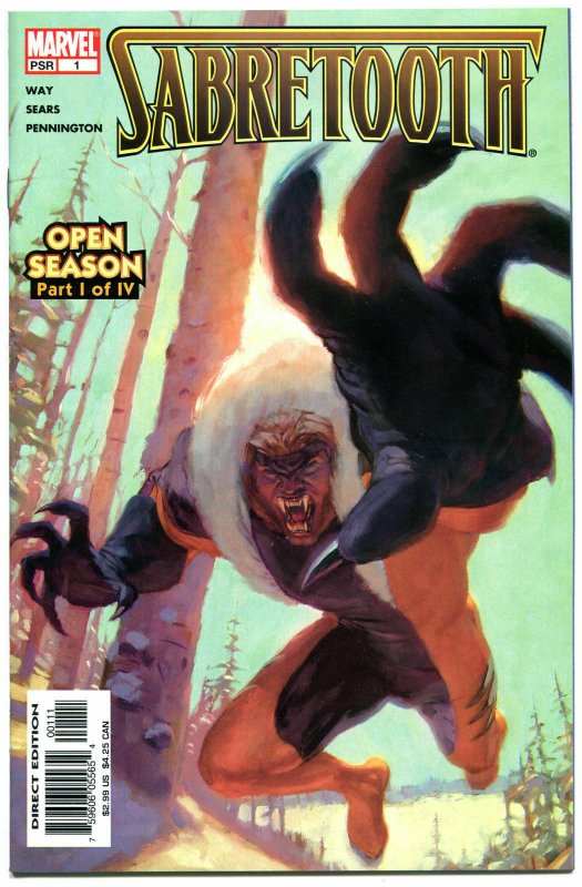 SABRETOOTH OPEN SEASON #1 2 3 4, NM, Wendigo, Sasquatch, Bart Sears