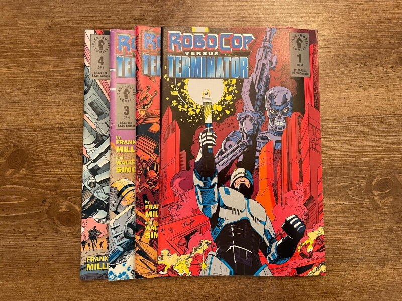 Robocop Versus The Terminator Complete Dark Horse Comics LTD Series 1 2 3 4 J945 
