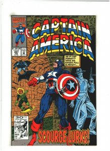 Captain America #397 NM- 9.2 Marvel 1992 Jack O' Lantern app.