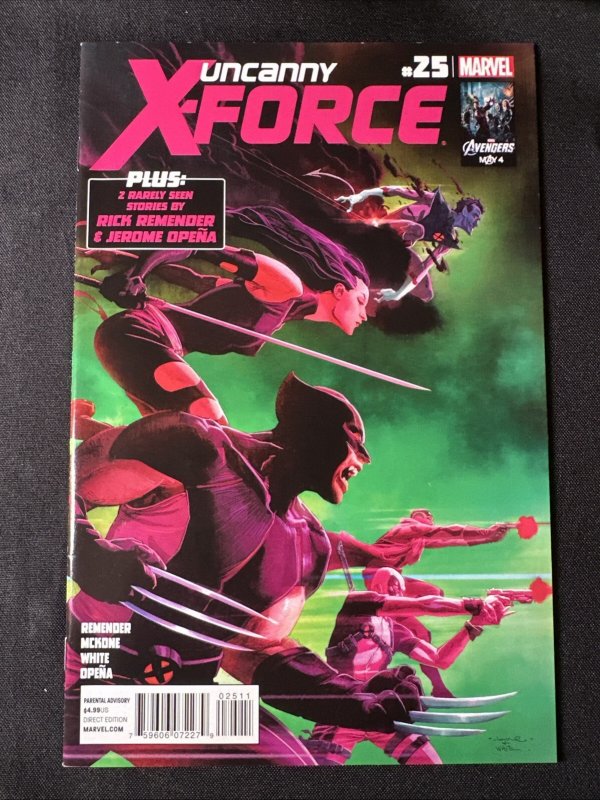 Uncanny X-Force  #25  1st App Omega Clan  2012