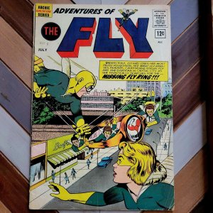 Adventures of THE FLY #20 VG- (Archie Comics 1962) FLY GIRL & Missing Fly Ring