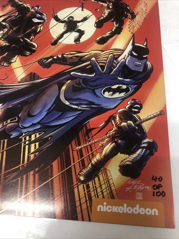 Batman Teenage Mutant Ninja Turtles 6 Signed Neal Adams • VF / NM IDW Publishing