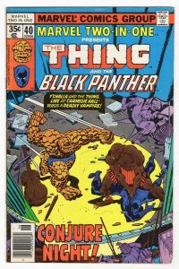 Marvel Two-in-One #40 VINTAGE 1978 Thing Black Panther