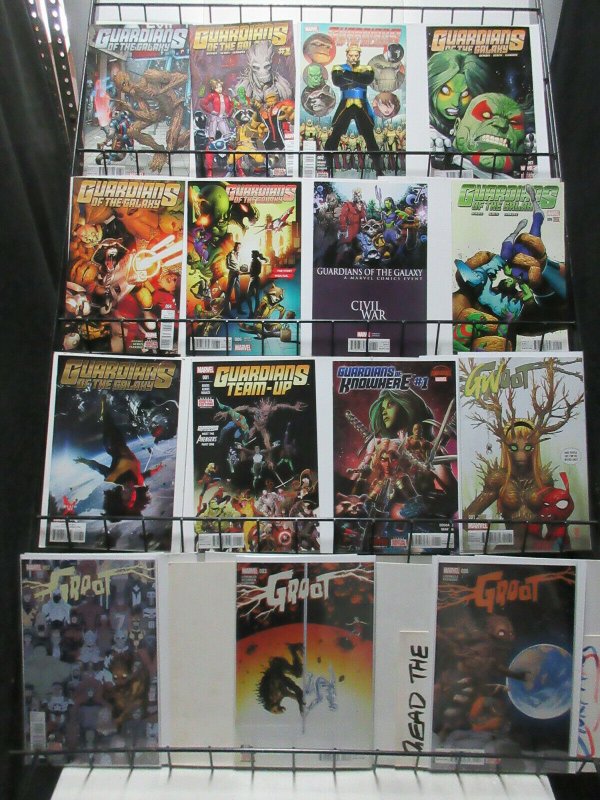 Guardians of the Galaxy Lot of 38Diff Groot Starlord Angela Gamora Drax Bendis