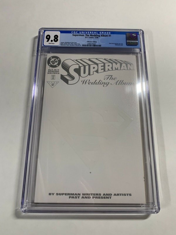 Superman The Wedding Album 1 Cgc 9.8 White Pages Dc Comics Variant