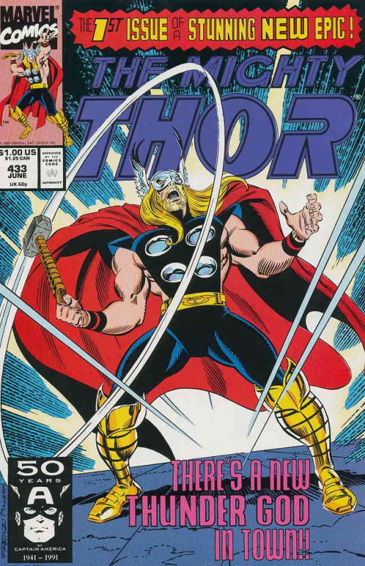 Thor #433 VG ; Marvel | low grade comic Tom DeFalco