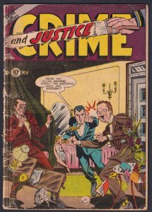 Crime and Justice #14 Used in POP GD- 1.8 Charlton Comic - July 1953