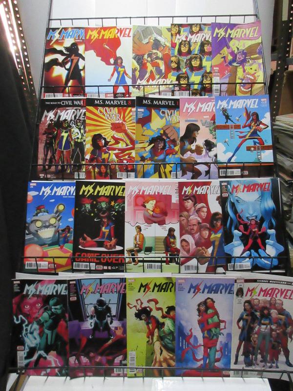 Ms. Marvel Lot of 28Diff Instant Library of Kamala Khan's Adventures GW Wilson 