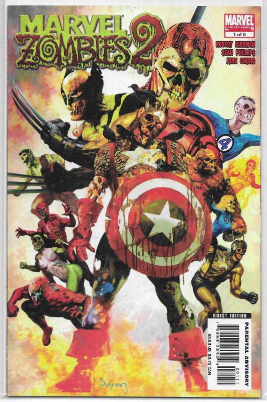 Marvel Zombies 2 #1 of 5 FN Kirkman/Sean Phillips, Suydam cover, Black Panther