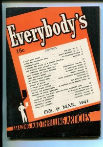 EVERYBODY'S #1-02/1941-REAL LIFE TARZAN'S-CRIME-THE MUMMY-SOUTHERN STATES-vf