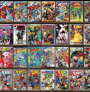 Huge Lot 140+ Comics with X-Force, The New Mutants, Cable & More!